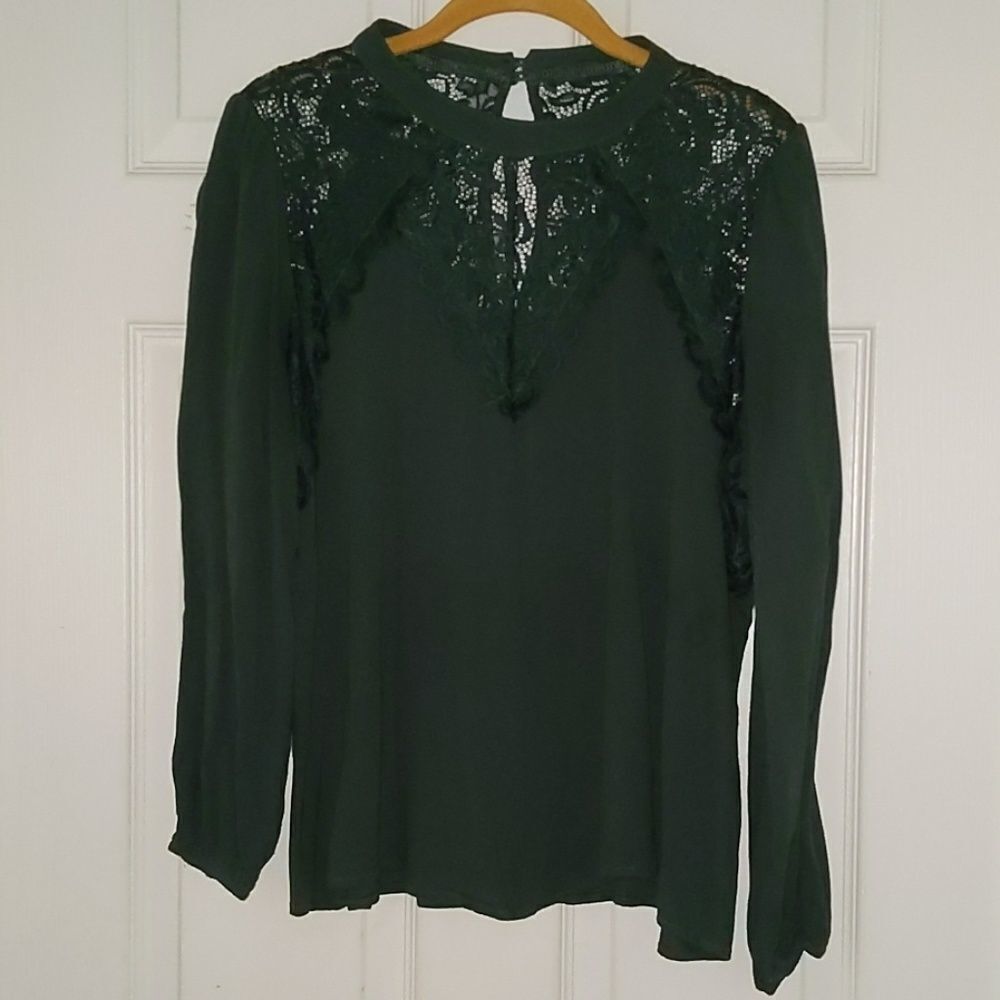 Andree by Unit emerald green top Sz 1X